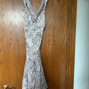 Silver Sequin Fit and Flare Cocktail Dress